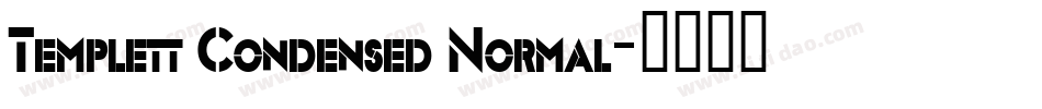 Templett Condensed Normal字体转换